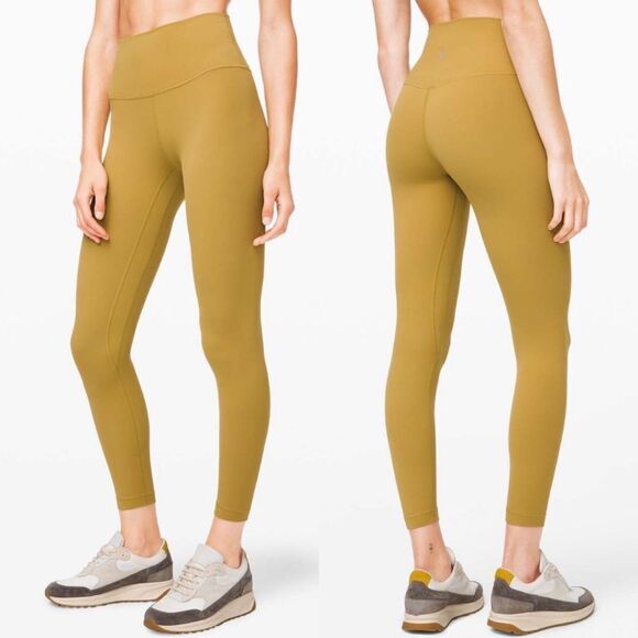 Lululemon Align Pant II 25" grape Leaf green Women’s Size 4 - Picture 1 of 7